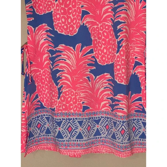 Lilly Pulitzer Blanca‎ Stretch Romper Dress Shift Little Flamenco Pineapp… - Picture 9 of 14